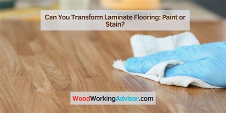 Can you paint or stain laminate?