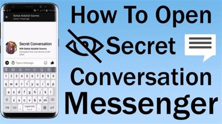 How can you tell if someone has a secret conversation on Messenger?