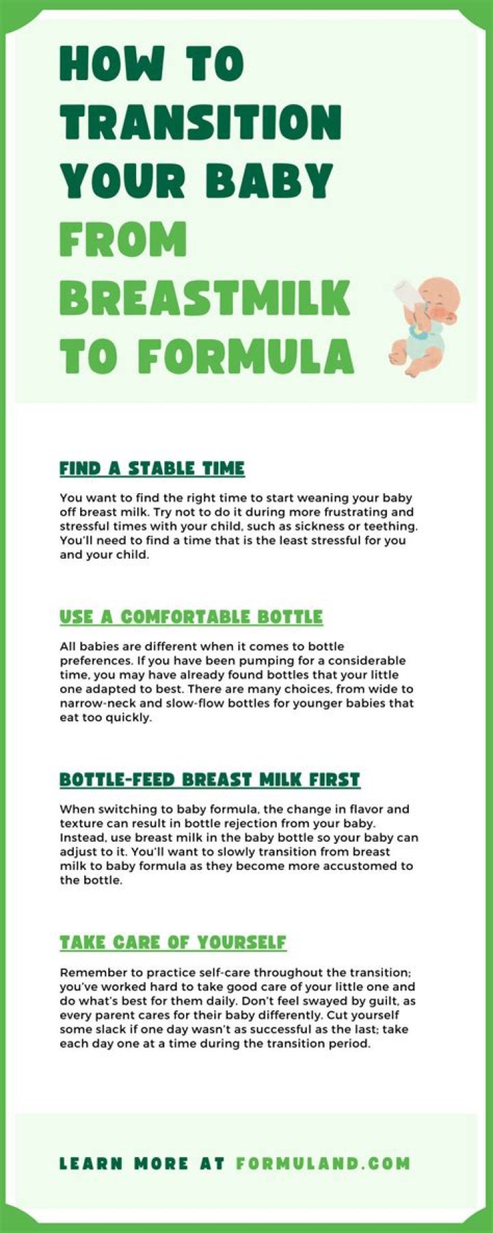 How do you transition baby formula brands?