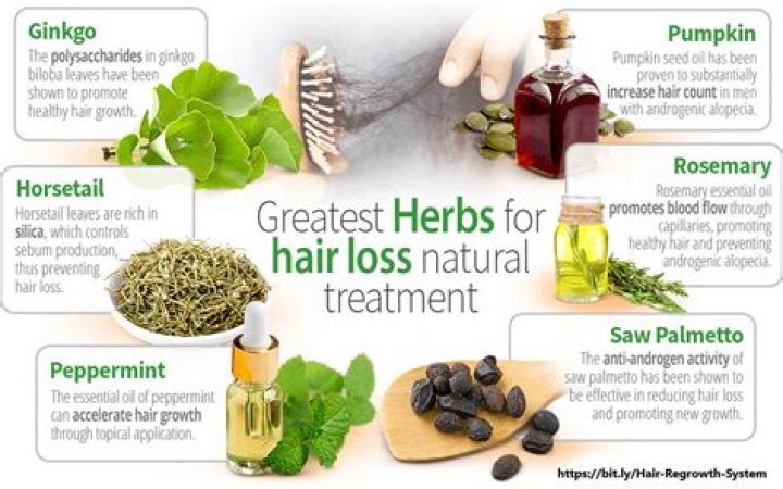 What herb cures baldness?
