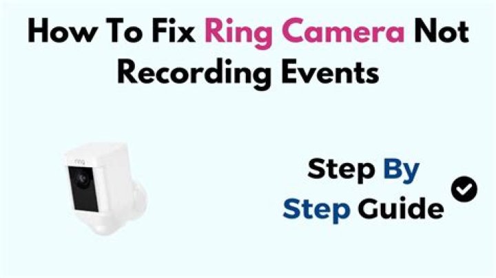 Why Does My Ring camera not record sometimes?